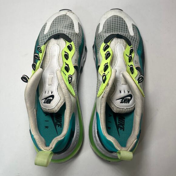 Nike Air Max 270 React SE Oracle Aqua Black Ghost Green CT1265-300 Size 8 - Picture 7 of 10